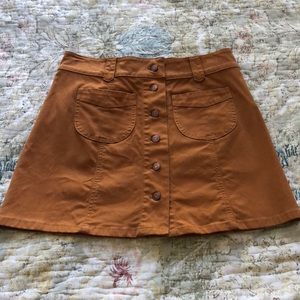 Madewell Rust Burnt Orange Skirt